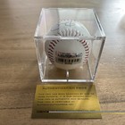 Rare President Barack Obama Autographed Baseball With Display Case Coa Hologram