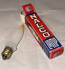 Vintage Nalco Orange Yellow Candle Flame Bulb Nos Lamp Light Made In U s a 