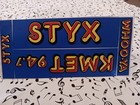 Vintage Kmet 94 7 Fm  Styx Bumper Sticker 80 s Tour Unused
