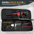 Soft Rifle Case 32   36  42  48   Tactical Long Double 36   Black 
