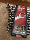 Husky Combination Wrench Set Ratcheting Metric Hand Tool 12 Point Case 11 Piece