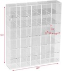 Adjustable Rock Display Case Clear Acrylic Collection Box Mirrored Arrowhead Sto
