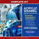 Productionshop High Gloss Lake Placid Blue Metallic Acrylic Enamel 1 Quart Kit