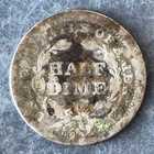 1857 Seated Liberty Half Dime H10c Good 90  Silver Philadelphia Pre-civil War