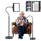 Large 5x Rechargeable Floor Magnifying Glass With Light   Stand - 43 Led Lamp Fo