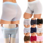 Womens Bikini Mesh Shorts Stretchy Underwear Short Trunks Bottom Nightwear Yoga