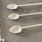Vintage 1970s Mcdonald s Banned Coffee Stirrer Spoons Set Of Seven White Plastic