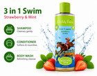 Childs Farm 3 In 1 Swim Strawberry   Mint 8 4 Fl Oz 3 Pack