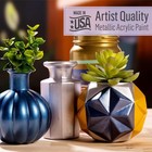 Sequin Black Metallic Acrylic Paint 2 Fl Oz Folkart Paint Set Metallic Paint Set