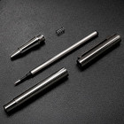 Jinhao 895 Chiseled Gunmetal Rollerball Pen  Fine Tip  Black Ink