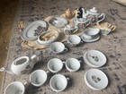 Made In Japan Floral Ceramic Tea Set 3-cup Teapot Lid Creamer Sugar Cups