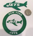  2 -n y  Jets Vintage Embroidered Iron On Patches Approx 3 1 2   x 1 1 2    3   x 3   