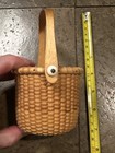 Vintage Nantucket Basket Signed By Kai O   connell Tall W handle