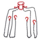11000 Lbs 5 16  X 5  Chain Sling 4 Legs G80 Lifting Chain With Grab Hooks