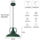 Green Pendant Light 12 5 Inches 3 Packs  Farmhouse Pendant Light  Industrial 