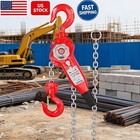 Ton Manual Lever Chain Hoist  10ft   20ft Lift Height  G80 Galvanized Chain