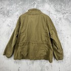 Old Navy Field Jacket Women 2xl Olive Green Funnel Neck Tie Military Utility
