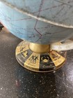 Vintage Mid Century Ohio Art Tin Litho World Globe Zodiac Base Estate