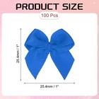 100pcs 1  Mini Satin Ribbon Bows For Diy Craft Party Decoration Blue