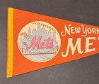 1960s New York Mets Full Size Baseball Pennant