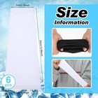 Satinior 6 Pairs Kids Arm Sleeves Uv Cooling Football  White Medium 