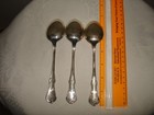 Vintage Flatware Rose Cascade By Reed   Barton Sterling Silver 3 Pc Spoon 6 3 4 