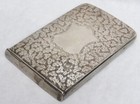 Victorian Era 1853 Newcastle Sterling Silver Card Case