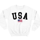 Usa Sweatshirt Flag Sweatshirt 4th Of July Sweatshirt Independence Day Crewneck