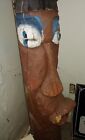 Hand Carved Antique Indian Totem Pole  60 Inches Tall 