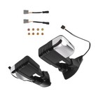 Pair Power Signal Arrow Light Heated Chrome Tow Mirrors For 99-07 Ford F250 450