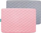 Waterproof Quilted Pack N Play Mattress Protector Pad Cover Soft 39 x27  2 Pack