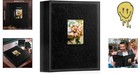 Leather Photo Album 4x6 400 Pockets Hold 400 Vertical Pictures Black Classic