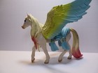 Schleich 2017 Bayala Fantasy White Pastel Glitter Pegasus Unicorn Figure Retired