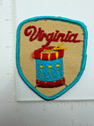 Virginia State Colonial Drum Vintage Travel Souvenir Embroidered Patch Rare