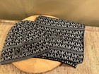 Michael Kors 2 Piece Set Scarf  Hat Silver Lg Mk Logo Silver Black   Gray New