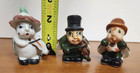 Lot Of 3 Vintage Anthropomorphic Bugs Moths Musicians  Ceramic Figurines Japan