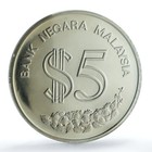 Malaysia 5 Ringgit Pata Conference Km-40 Turtle Pr 66 Pcgs Silver Coin 1986