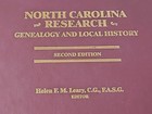 North Carolina Research Genealogy   Local History 1996 2nd Ed Hardcover Book