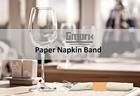 Paper Napkin Band Box Of 500 Paper Napkin Rings Self Adhesive Biege Gm1105a