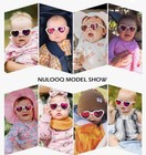 2 Flexible Heart Shaped Baby Polarized Sunglasses  Strap Adjustable 0-24 Month