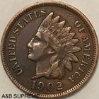  1  Indian Head Cent Penn Vf-xf Very Fine-extremely Fine From Estate