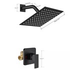 Shower Faucet Set With Valve Complete Shower System Fixtures Combo Kit Mixer Tap