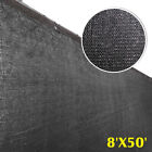 8 x50  Black Fence Windscreen Privacy Screen Shade Cover Fabric Mesh Garden Us