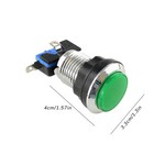 1-5pcs Arcade Illuminated Led Push Button Chrome Plated Button With Switch