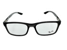 Ray Ban New Transparent Grey Carbon Silver Frames 53-18-145 Eyeglasses Rx8908