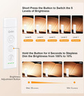 Book Light Rechargeable  Eye Caring 3-color   5-brightness Clip On Led Reading L