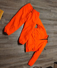 Camo Ridge Orange Reversible Cargo Pockets Snow Pants Size L And Jacket Size Xl 