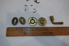 Vintage Antique Brass Door Hardware  Handle  Escutchion Plates   Key Hole Plates