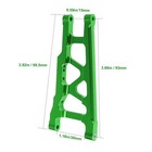 Hobbypark Aluminum Suspension A-arms Set Front   Rear For Traxxas 1 10 Green 