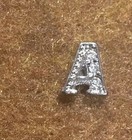 Origami Owl Rhinestone Letter Charm Lots  A C E G L S Silver Initial Charms